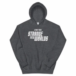Star Trek: Strange New Worlds Logo Adult Hoodie 9 Star Trek: Strange New Worlds Logo Adult Hoodie -T-shirt Store ST SNW LOGO 100148 Hooded Sweatshirt DarkHeather MF