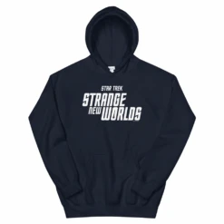 Star Trek: Strange New Worlds Logo Adult Hoodie 10 Star Trek: Strange New Worlds Logo Adult Hoodie -T-shirt Store ST SNW LOGO 100148 Hooded Sweatshirt Navy MF