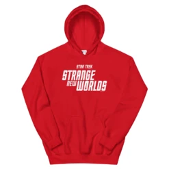 Star Trek: Strange New Worlds Logo Adult Hoodie 11 Star Trek: Strange New Worlds Logo Adult Hoodie -T-shirt Store ST SNW LOGO 100148 Hooded Sweatshirt Red MF