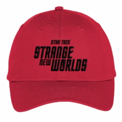 Star Trek: Strange New Worlds Logo Embroidered Hat -T-shirt Store ST SNW Logo 100176 RED MF