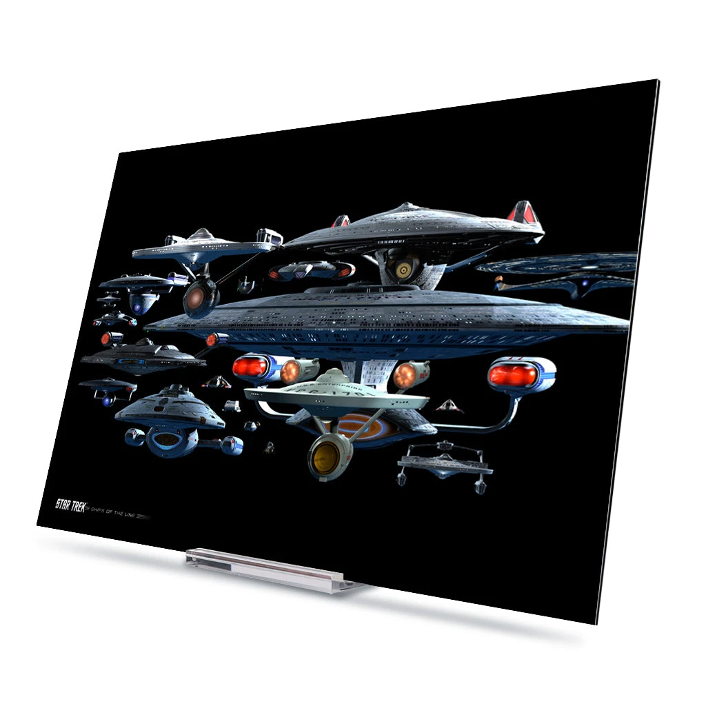 Star Trek Ships Of The Line Starfleet Collage Acrylic 3 Star Trek Ships Of The Line Starfleet Collage Acrylic