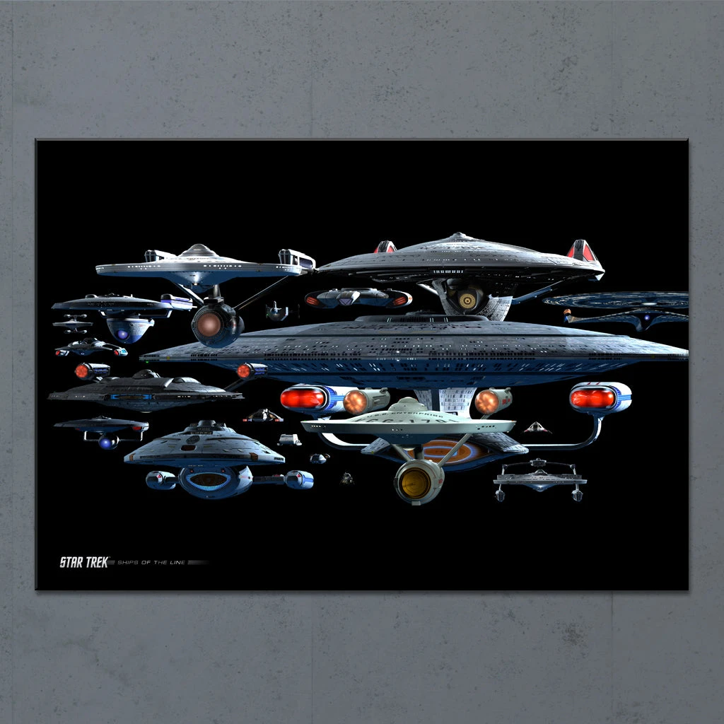 Star Trek Ships Of The Line Starfleet Collage Acrylic 4 Star Trek Ships Of The Line Starfleet Collage Acrylic - Image 2