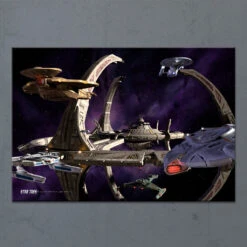 Star Trek: Deep Space Nine Ships Of The Line Wheel In The Sky Acrylic -T-shirt Store ST SOTL Acrylic Wall WheelintheSky