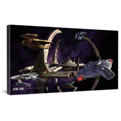 Star Trek: Deep Space 9 Ships Of The Line Wheel In The Sky Traditional Canvas
