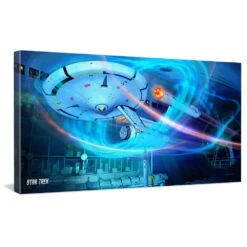 Star Trek: Enterprise Ships Of The Line Wind Tunnel Traditional Canvas