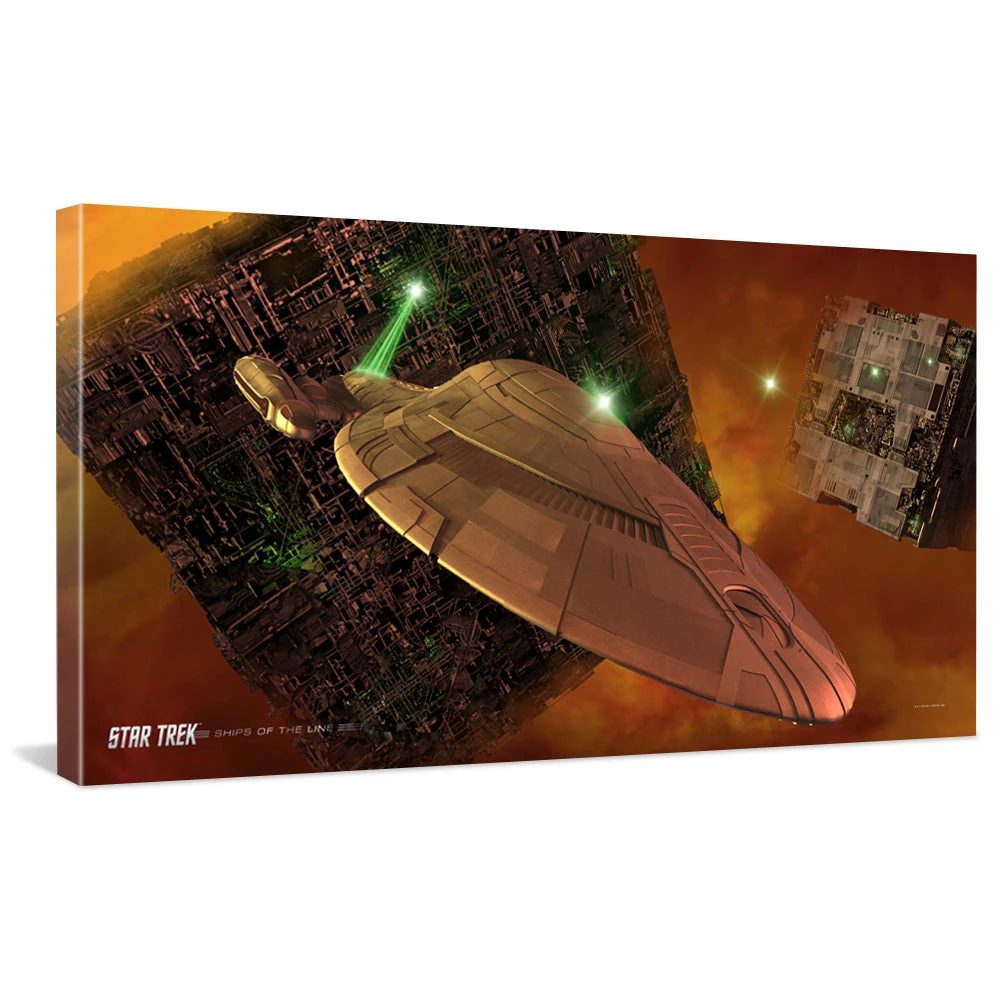 Star Trek: Voyager Ships Of The Line Armored Voyager Traditional Canvas 3 Star Trek: Voyager Ships Of The Line Armored Voyager Traditional Canvas