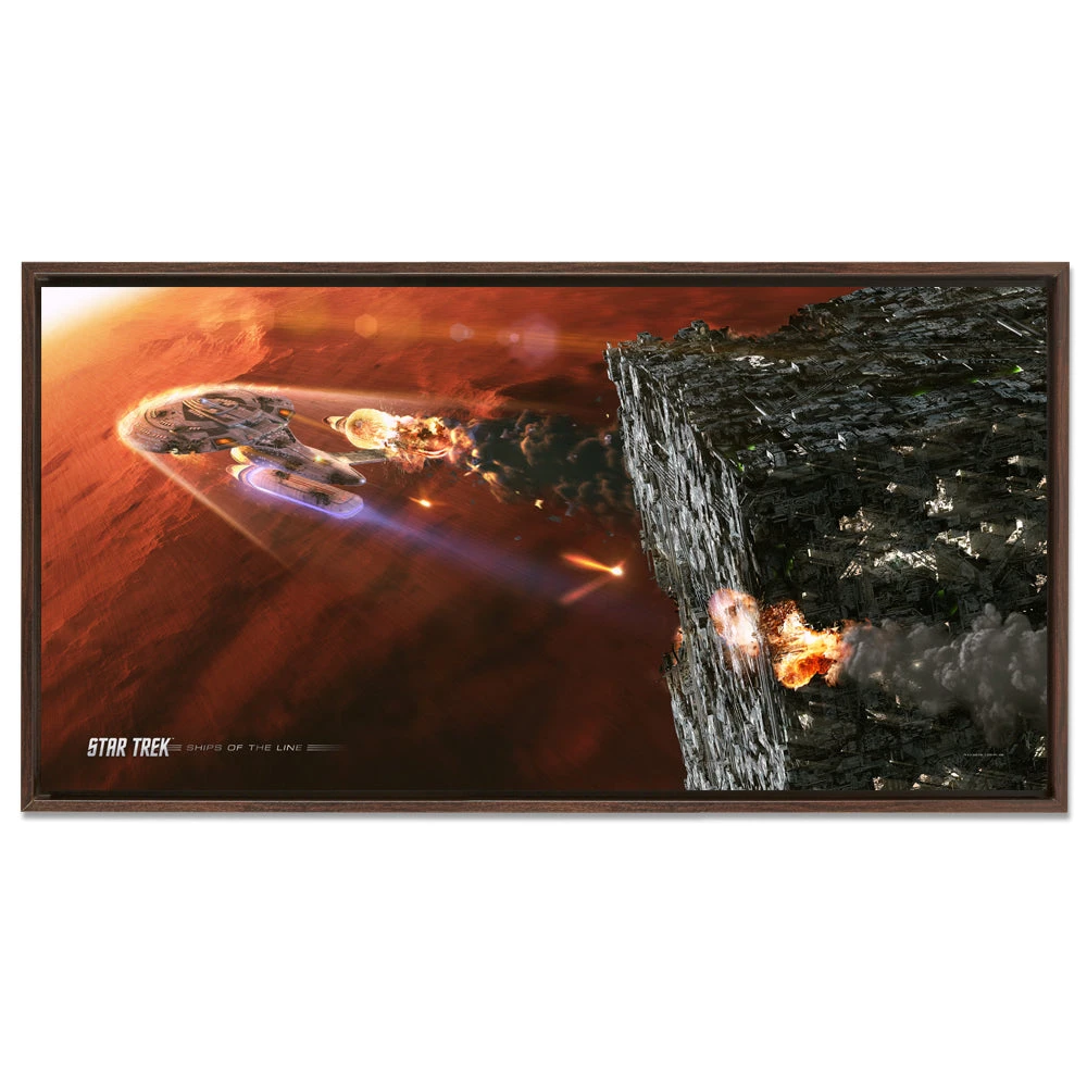 Star Trek: The Next Generation Ships Of The Line Terminal Descent Floating Frame Wrapped Canvas 5 Star Trek: The Next Generation Ships Of The Line Terminal Descent Floating Frame Wrapped Canvas - Image 3
