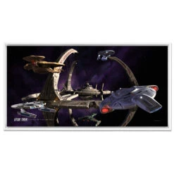 Star Trek: Deep Space Nine Ships Of The Line Wheel In The Sky Floating Frame Wrapped Canvas