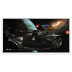 Star Trek: Enterprise Ships Of The Line Distant Cousins Floating Frame Wrapped Canvas
