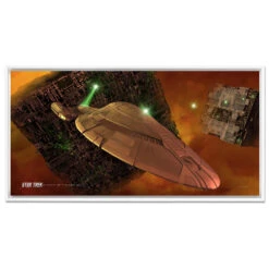 Star Trek: Voyager Ships Of The Line Armored Voyager Floating Frame Wrapped Canvas