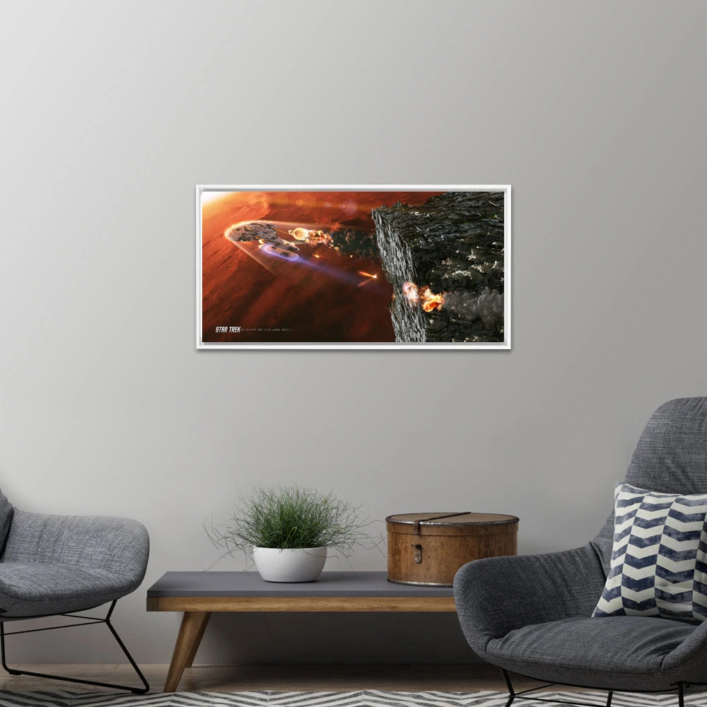 Star Trek: The Next Generation Ships Of The Line Terminal Descent Floating Frame Wrapped Canvas 4 Star Trek: The Next Generation Ships Of The Line Terminal Descent Floating Frame Wrapped Canvas - Image 2