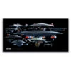 Star Trek Ships Of The Line Starfleet Collage Removable Wall Peel -T-shirt Store ST SOTL Peel 1 ShipsoftheLine Collage