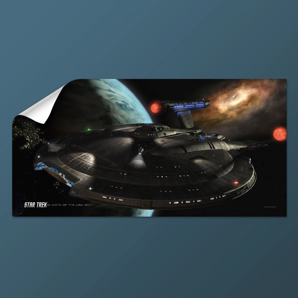 Star Trek: Enterprise Ships Of The Line Distant Cousins Removable Wall Peel 4 Star Trek: Enterprise Ships Of The Line Distant Cousins Removable Wall Peel - Image 2