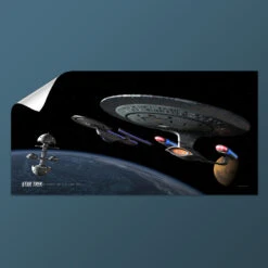 Star Trek: The Next Generation Ships Of The Line Making For Deep Water Removable Wall Peel