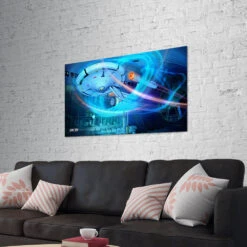 Star Trek: Enterprise Ships Of The Line Wind Tunnel Removable Wall Peel -T-shirt Store ST SOTL Peel Interior Enterprise WindTunnel