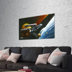 Star Trek: The Original Series Ships Of The Line Oceans Of Blue And Seas Of Fire Removable Wall Peel -T-shirt Store ST SOTL Peel Interior OriginalSeries OceansofBlueandSeasofFire