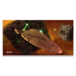 Star Trek: Voyager Ships Of The Line Armored Voyager Satin Poster