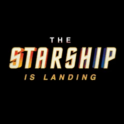 Star Trek The Starship Is Landing Black Mug