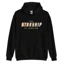 Star Trek The Starship Is Landing Hooded Sweatshirt