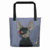Star Trek: The Next Generation Borg Cat Premium Tote Bag -T-shirt Store ST TNG C BC Tote Bag Mockup Front