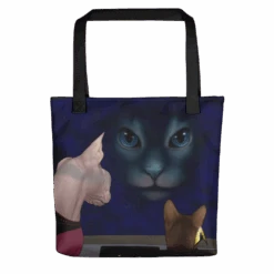 Star Trek: The Next Generation Hologram Cat Premium Tote Bag
