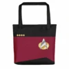 Star Trek: The Next Generation Command Uniform Tote Bag 2 Star Trek: The Next Generation Command Uniform Tote Bag -T-shirt Store ST TNG CUT 100145 Tote Bag Front MF