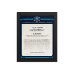 Star Trek: Voyager Personalized Captain's Assignment Letter U.S.S. Voyager NCC-74656