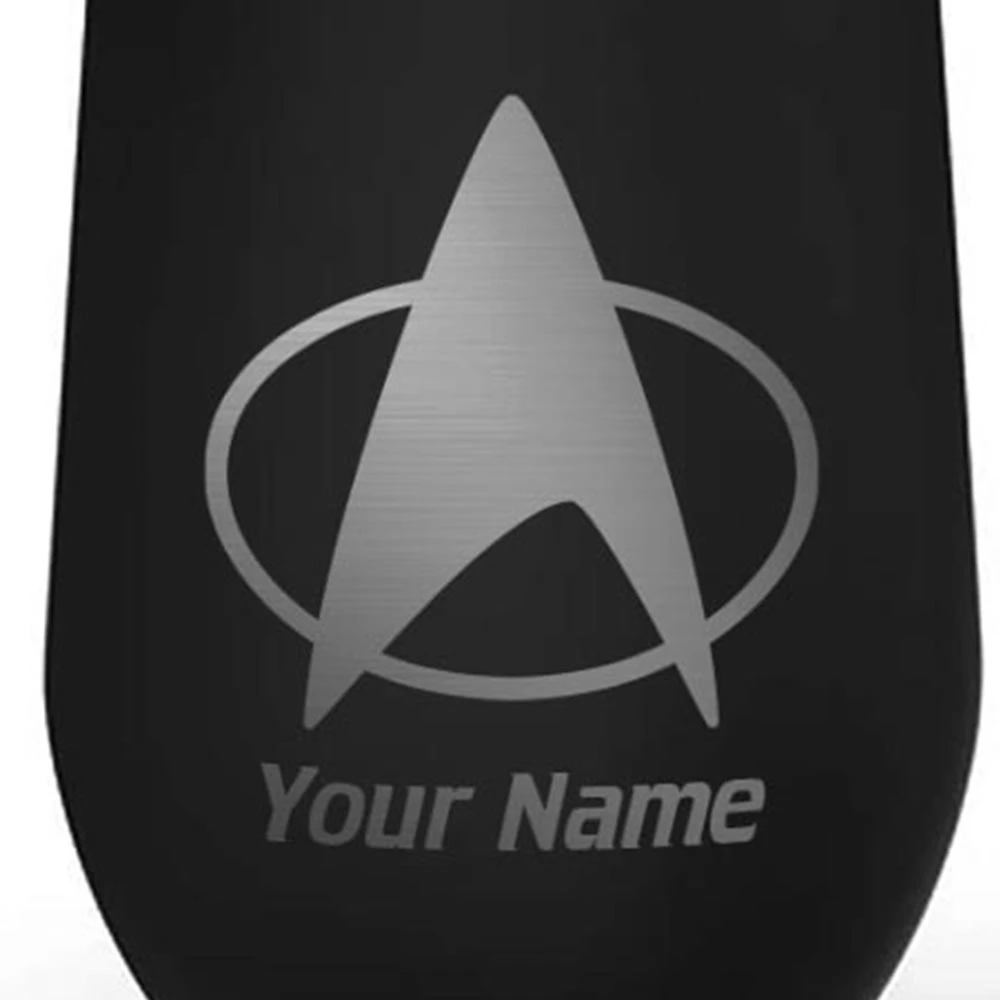 Star Trek: The Next Generation Delta Personalized Laser Engraved Wine Tumbler With Straw 4 Star Trek: The Next Generation Delta Personalized Laser Engraved Wine Tumbler With Straw - Image 2