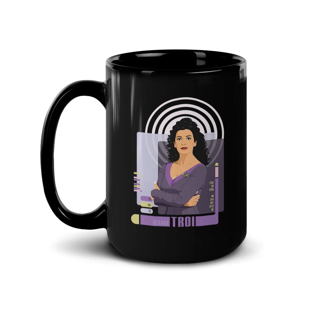 Star Trek: The Next Generation Deanna Troi Black Mug 7 Star Trek: The Next Generation Deanna Troi Black Mug - Image 5