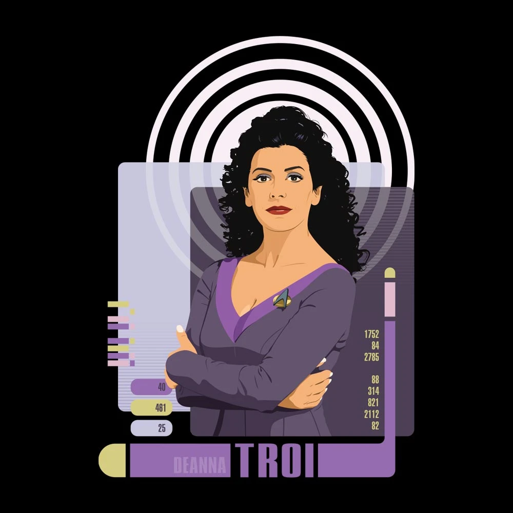 Star Trek: The Next Generation Deanna Troi Black Mug 4 Star Trek: The Next Generation Deanna Troi Black Mug - Image 2
