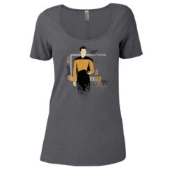 Star Trek: The Next Generation Data Cats Women's Relaxed Scoop Neck T-Shirt 6 Star Trek: The Next Generation Data Cats Women's Relaxed Scoop Neck T-Shirt -T-shirt Store ST TNG DataCats WomensScoop 1