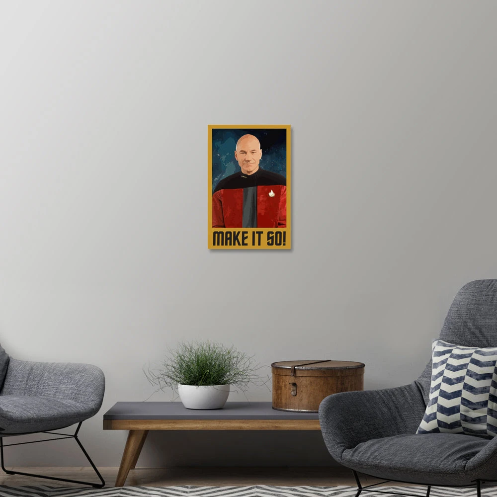 Star Trek: The Next Generation Make It So Portrait Gallery Wrapped Canvas 4 Star Trek: The Next Generation Make It So Portrait Gallery Wrapped Canvas - Image 2