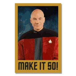 Star Trek: The Next Generation Make It So Portrait Gallery Wrapped Canvas 8 Star Trek: The Next Generation Make It So Portrait Gallery Wrapped Canvas -T-shirt Store ST TNG MIS Portrait Canvas 32x48 1