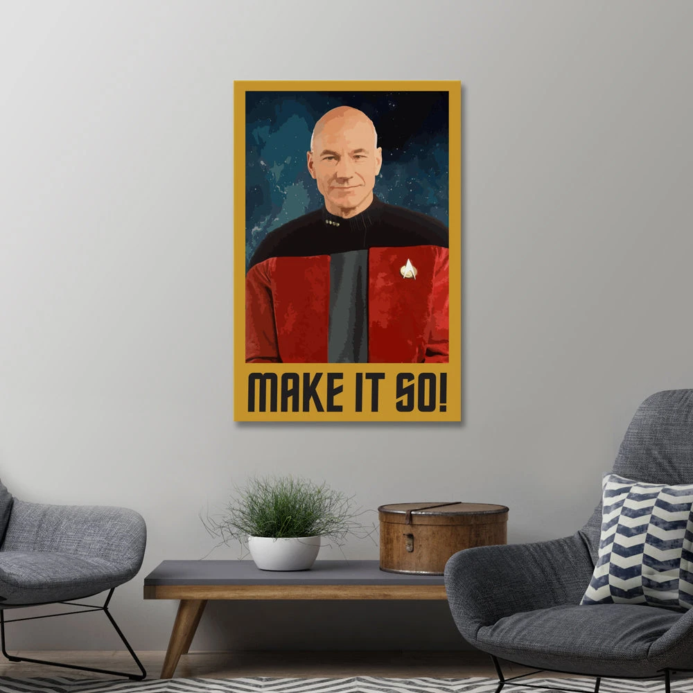 Star Trek: The Next Generation Make It So Portrait Gallery Wrapped Canvas 6 Star Trek: The Next Generation Make It So Portrait Gallery Wrapped Canvas - Image 4