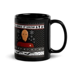 Star Trek: The Next Generation Make It Snow Mug -T-shirt Store ST TNG MISPOD StarTrek 11ozMug 21146 Black Image02
