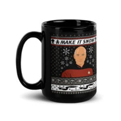 Star Trek: The Next Generation Make It Snow Mug -T-shirt Store ST TNG MISPOD StarTrek 15ozMug 21531 1 Black Image03
