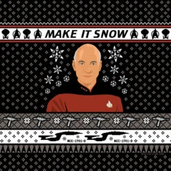 Star Trek: The Next Generation Make It Snow Tote Bag -T-shirt Store ST TNG MISPOD StarTrek ToteBag PRT GEN SOG16 RO