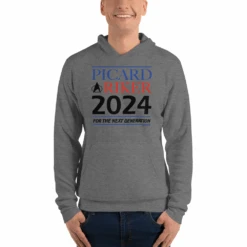Star Trek: The Next Generation Picard & Riker 2024 Adult Fleece Hooded Sweatshirt -T-shirt Store ST TNG PR24 100148 Hooded Sweatshirt DeepHeather MF