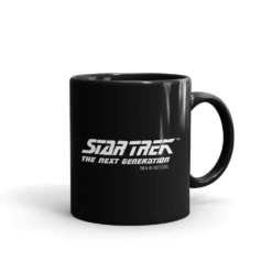 Star Trek: The Next Generation Q Black Mug -T-shirt Store ST TNG Q 100040 11oz BlackMug Right MF