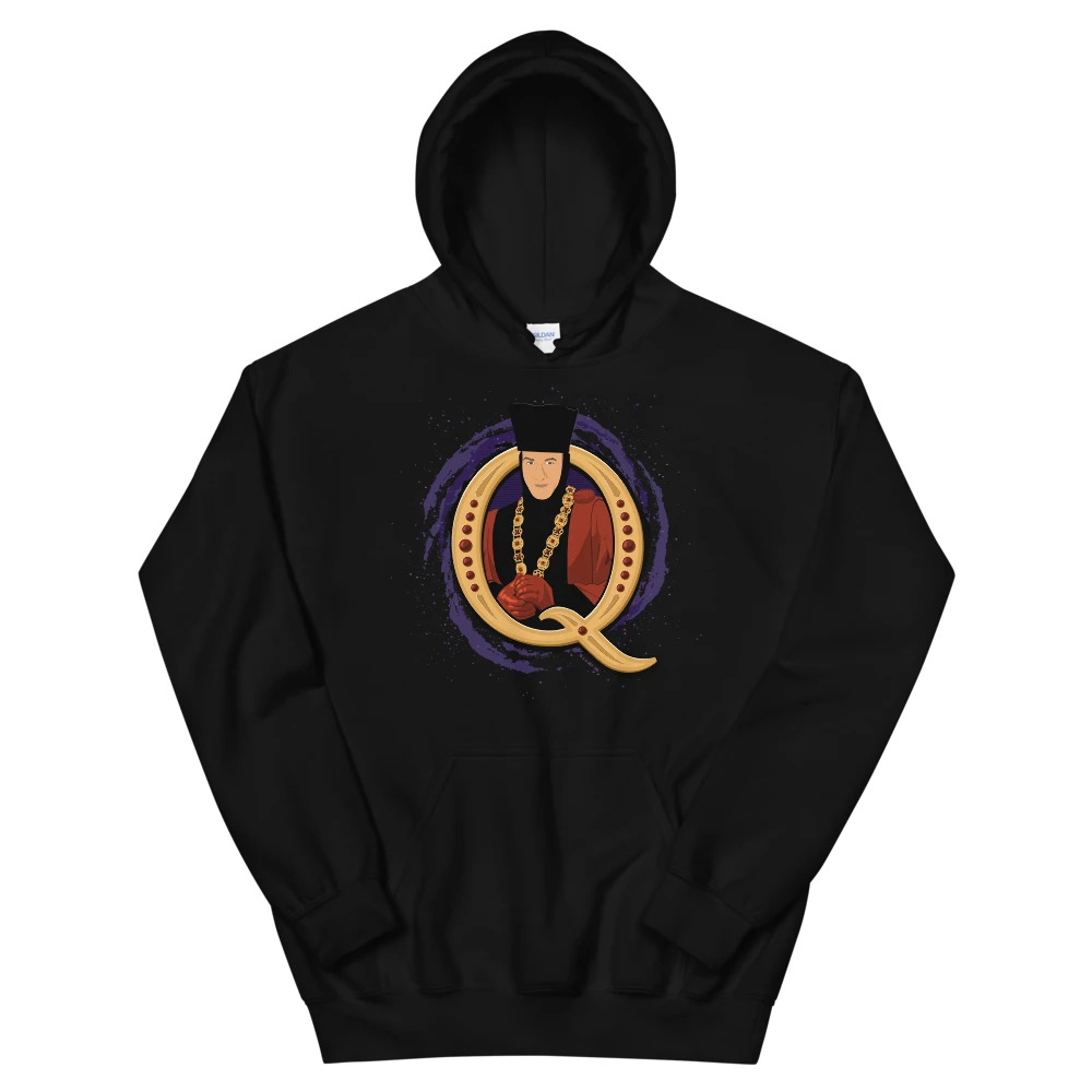 Star Trek: The Next Generation Q Adult Fleece Hooded Sweatshirt 5 Star Trek: The Next Generation Q Adult Fleece Hooded Sweatshirt - Image 3