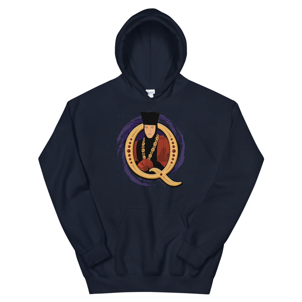 Star Trek: The Next Generation Q Adult Fleece Hooded Sweatshirt 3 Star Trek: The Next Generation Q Adult Fleece Hooded Sweatshirt