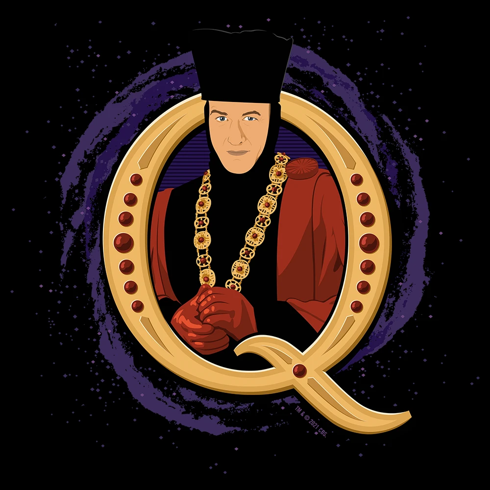 Star Trek: The Next Generation Q Adult Short Sleeve T-Shirt 4 Star Trek: The Next Generation Q Adult Short Sleeve T-Shirt - Image 2