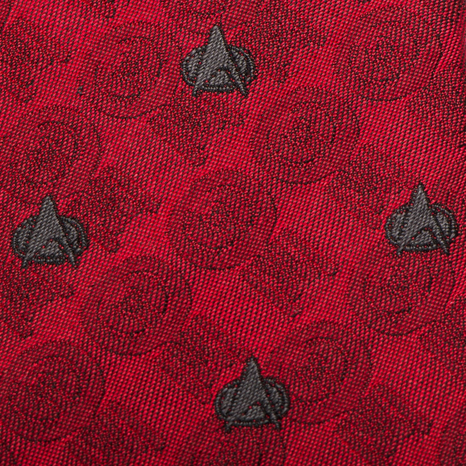 Star Trek: The Next Generation Red Delta Shield Men's Tie 7 Star Trek: The Next Generation Red Delta Shield Men's Tie - Image 5