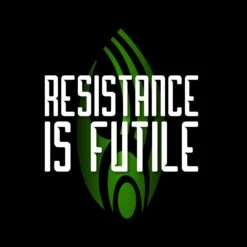 Star Trek: The Next Generation Resistance Is Futile Black Mug -T-shirt Store ST TNG RIFH Black Mug RO