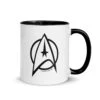 Star Trek: The Original Series Delta Personalized 11 Oz Two-Tone Mug -T-shirt Store ST TOS 1 101009 11 BLACK R MF