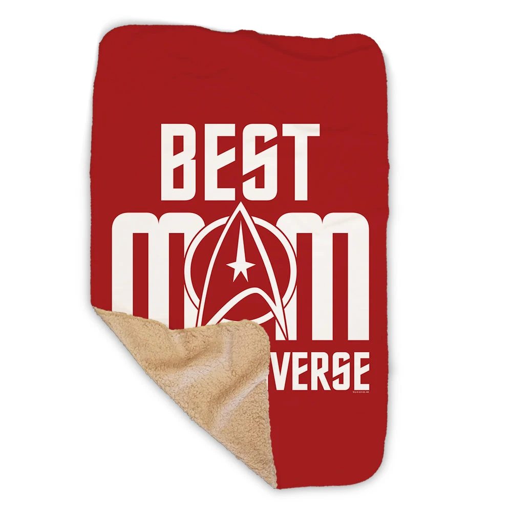 Star Trek: The Original Series Best Mom In The Universe Sherpa Blanket 3 Star Trek: The Original Series Best Mom In The Universe Sherpa Blanket