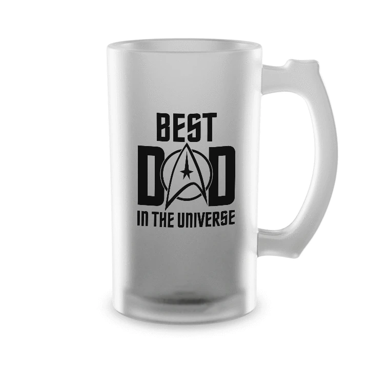 Star Trek: The Original Series Best Dad In The Universe 16oz Frosted Beer Stein 3 Star Trek: The Original Series Best Dad In The Universe 16oz Frosted Beer Stein