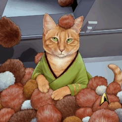 Star Trek: The Original Series Tribble Cat Premium Tote Bag -T-shirt Store ST TOS C TC Tote Bag RO