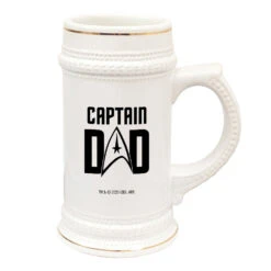 Star Trek: The Original Series Captain Dad 20 Oz Ceramic Beer Stein