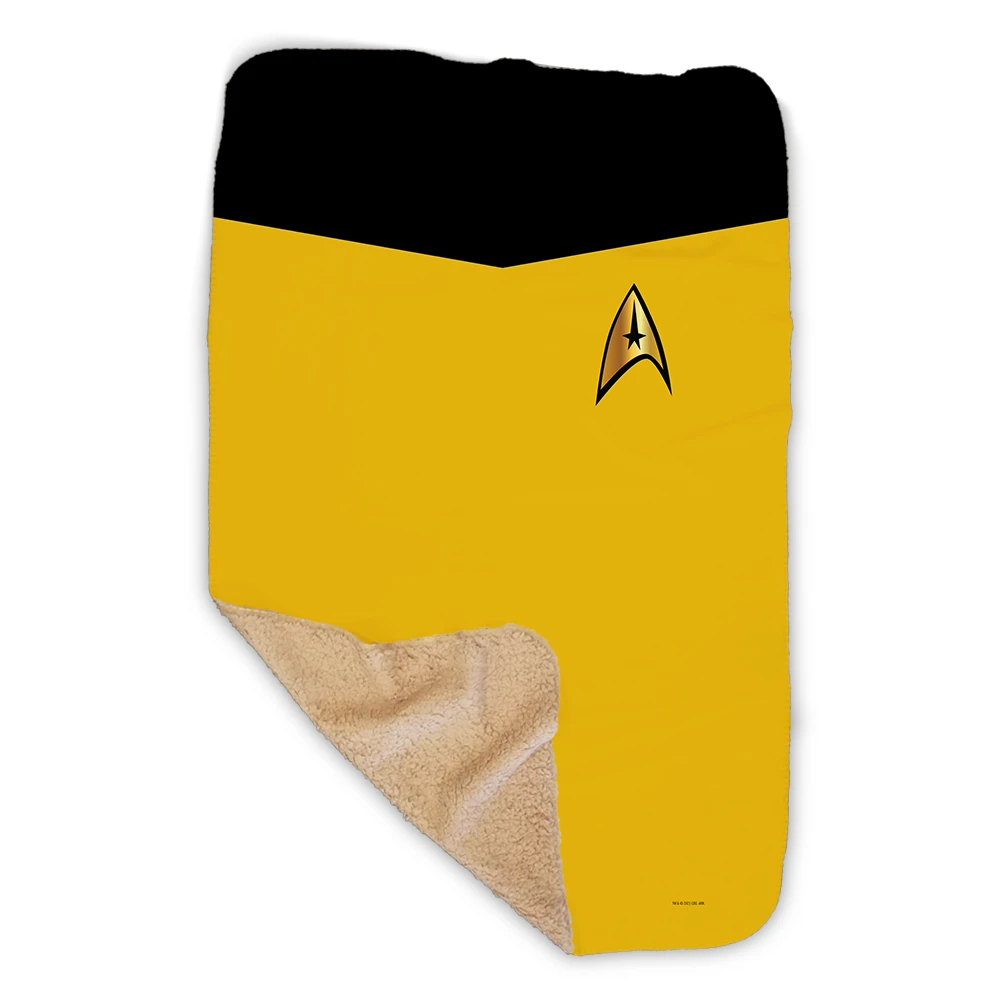 Star Trek: The Original Series Command Uniform Sherpa Blanket 3 Star Trek: The Original Series Command Uniform Sherpa Blanket